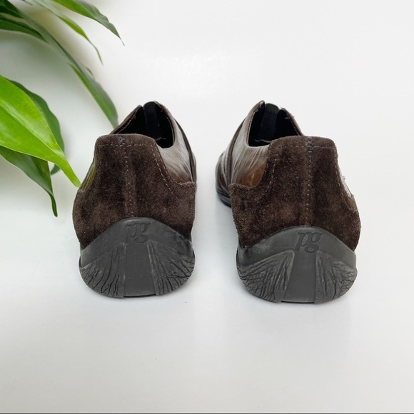 Paul Green Brown Leather Comfort Sneaker Loafers 6 - Picture 5 of 11